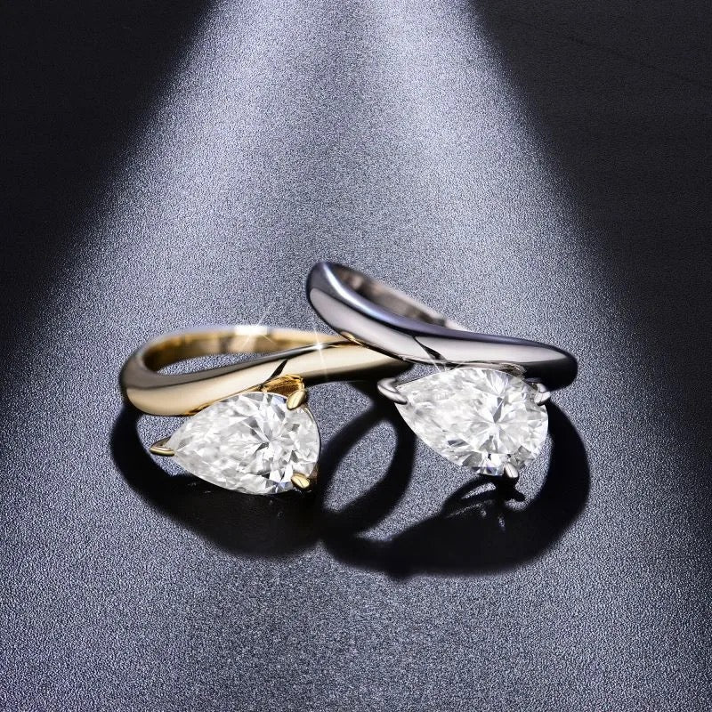 "SSS" Lab Grown Stone Ring 18K Gold Plated