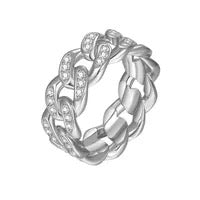 "Sparkle" Lab Grown Stone Ring 18K Gold Plated