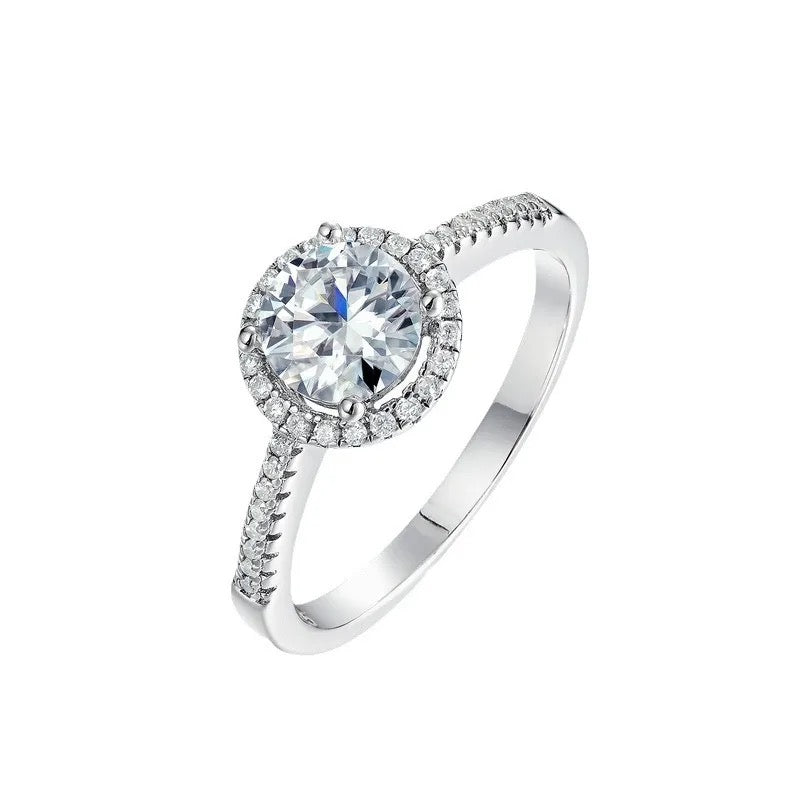 "Couple" One Carat Lab Grown Stone Ring