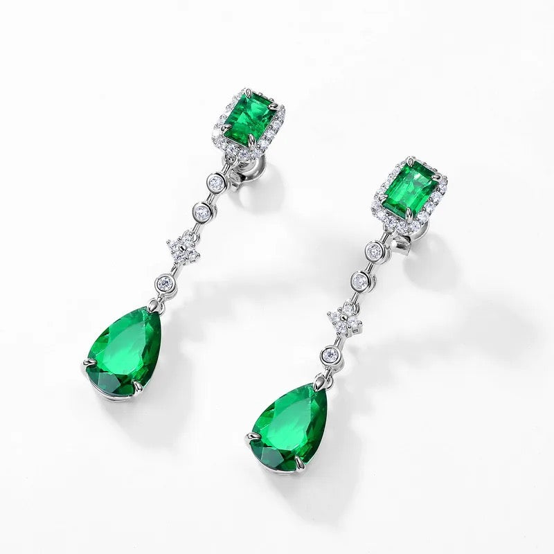 "Elysian Shards" Zircon Lab Grown Stone Earrings