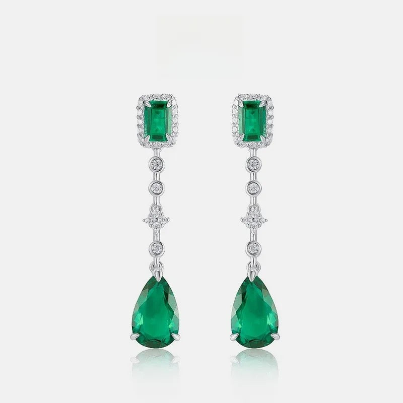 "Elysian Shards" Zircon Lab Grown Stone Earrings