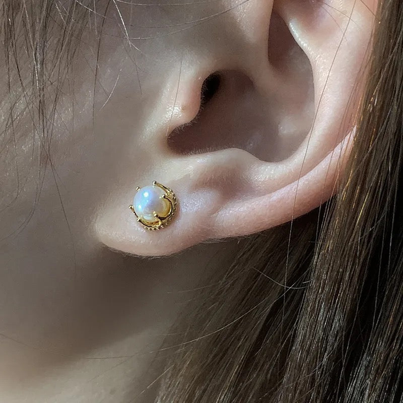 "Golden Pearl" Freshwater Pearl 18K Gold Earrings Customized