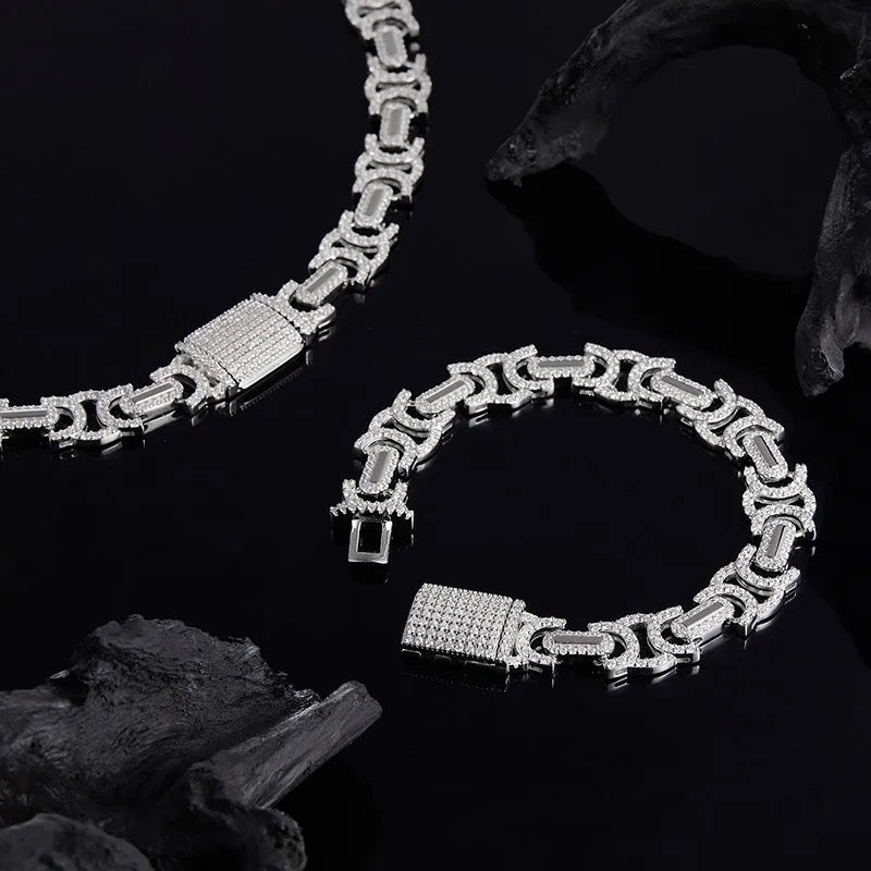 "Silver Requiem" Lab Grown Stone Bracelet Gold/18K Gold Plated