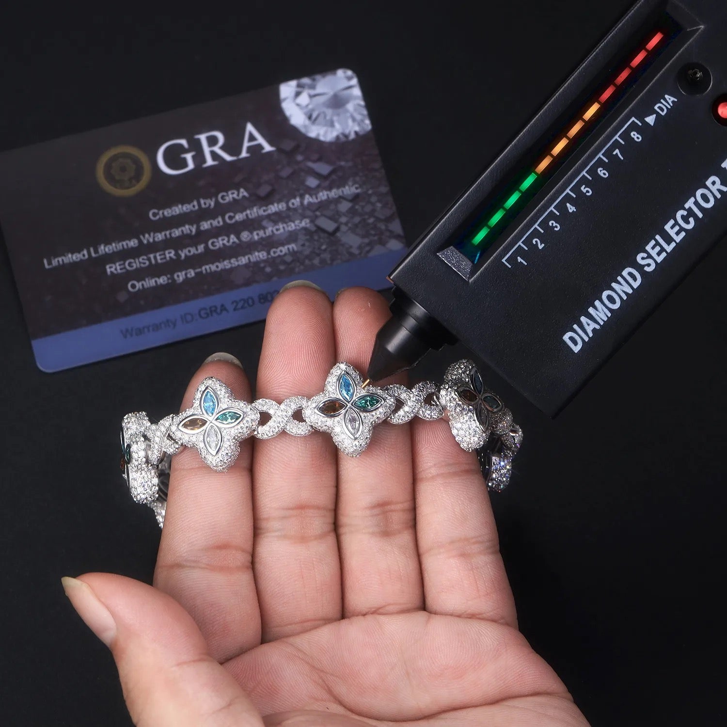 "Arctic Illume" Lab Grown Stone Bracelet
