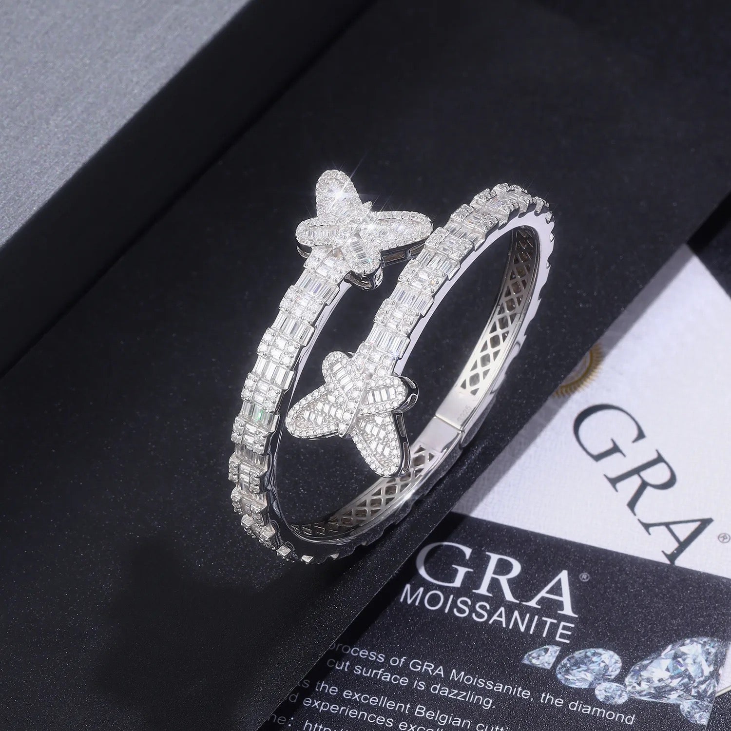 "Cold Butterfly" Lab Grown Stone Bracelet