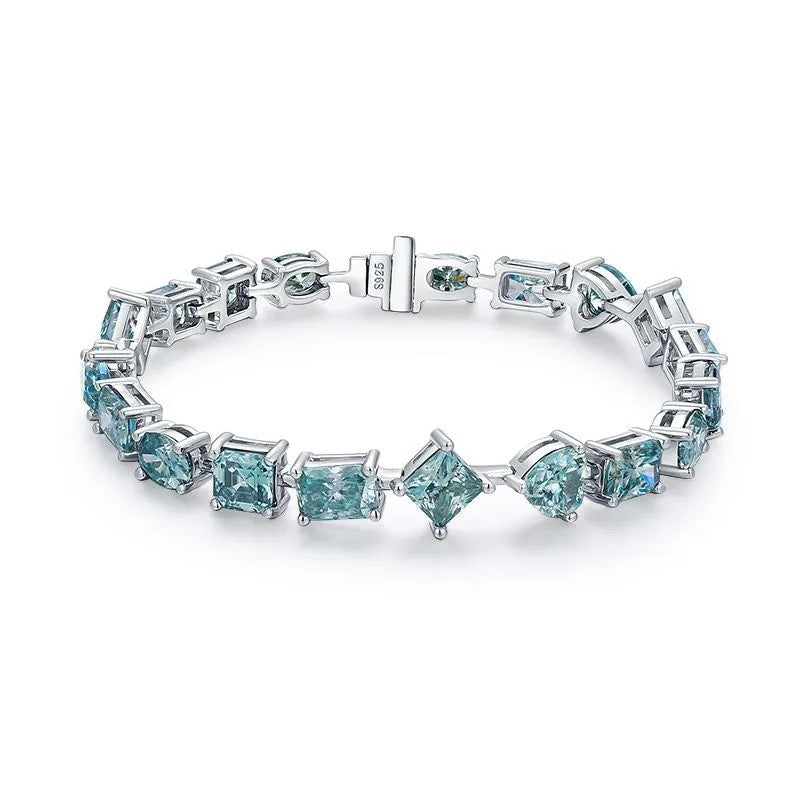 "Celure Ionis" Lab Grown Stone Bracelet Platinum Plated