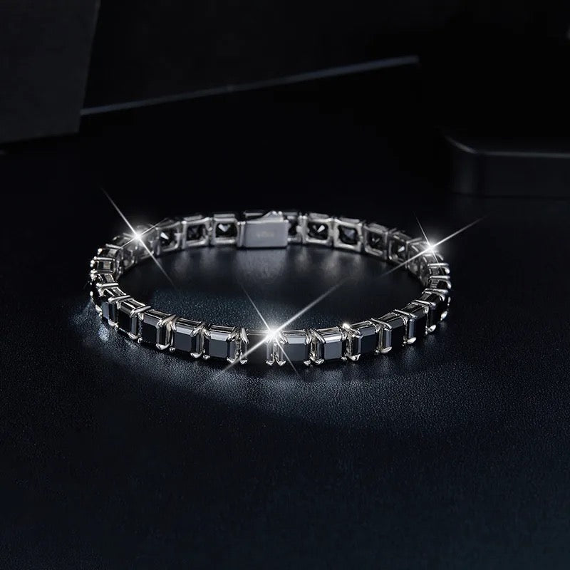 "Nocturne Lysan" Lab Grown Stone Bracelet Platinum Plated