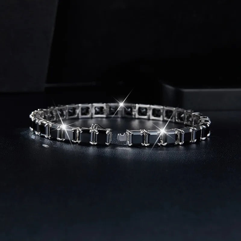 "Nocturne Lysan" Lab Grown Stone Bracelet Platinum Plated