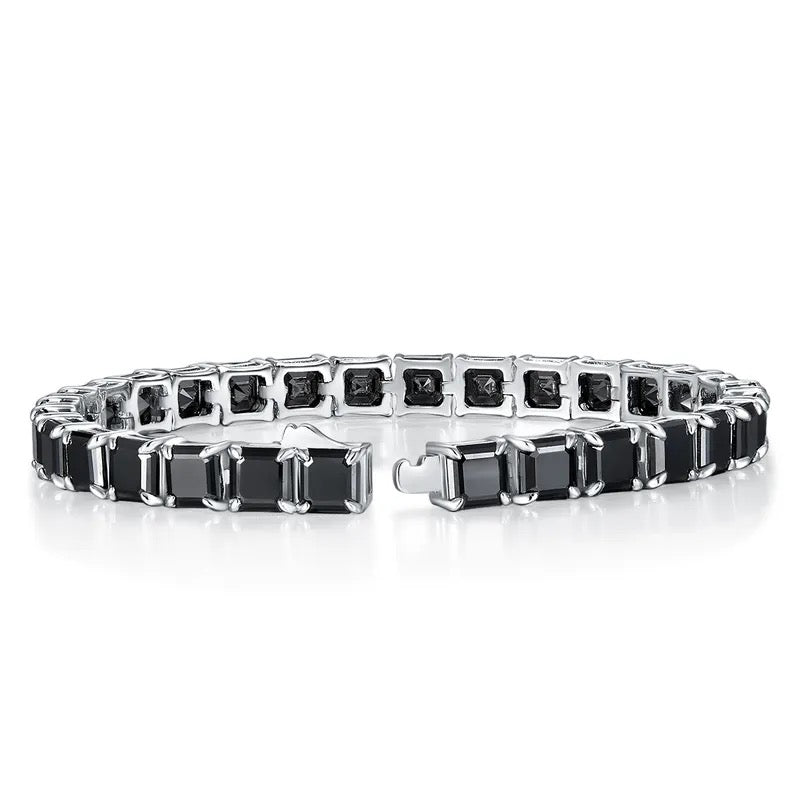 "Nocturne Lysan" Lab Grown Stone Bracelet Platinum Plated