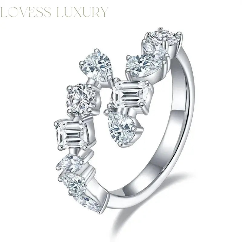 "Aurelia Vante" Lab Grown Stone 18K Gold Plated Ring 2.6 Carat Lovess Luxury