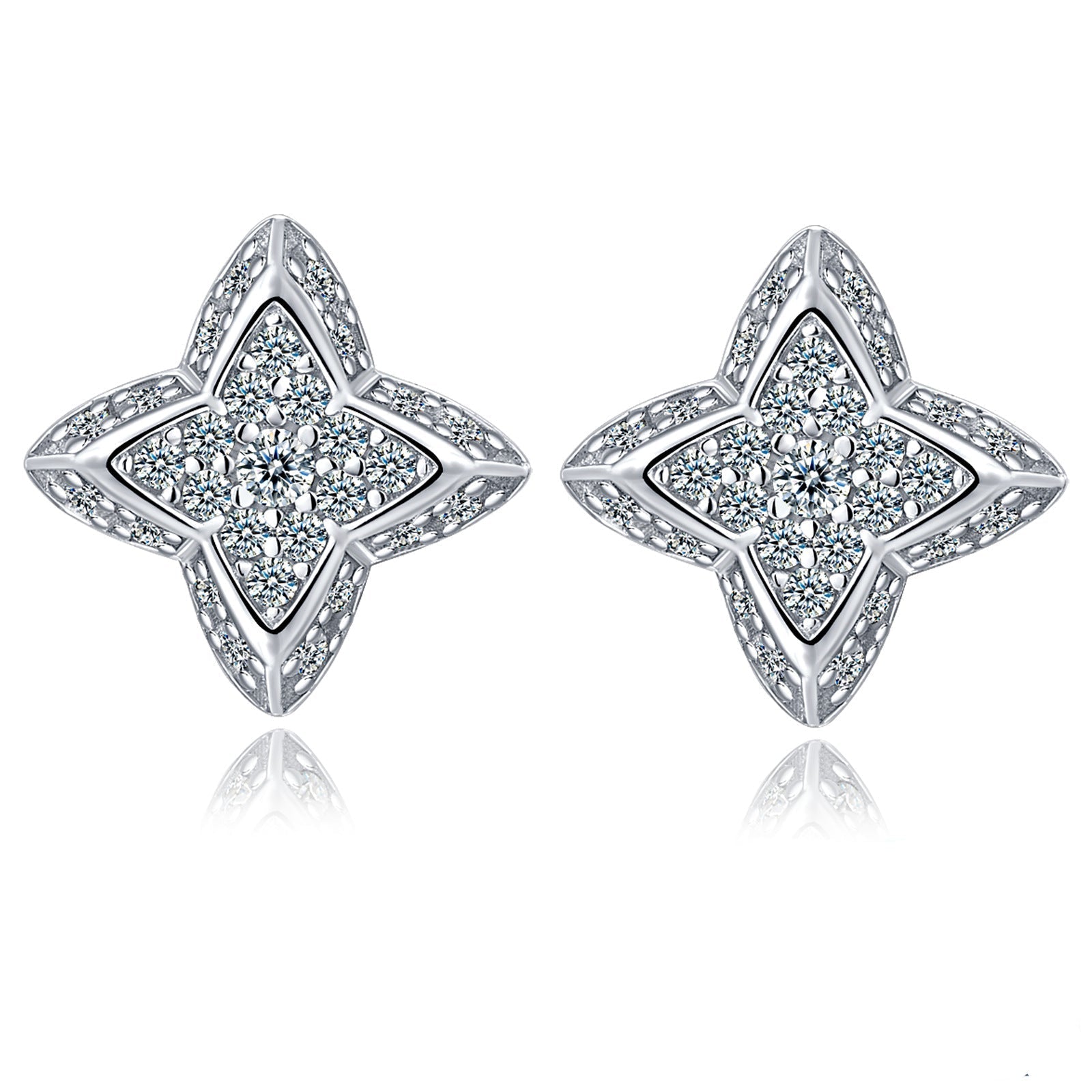 MOISSANITE Cross Earrings - LovesLuxury